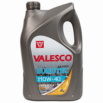 VALESCO EUROTEC Масло моторное полусинтетическое GX 5000 API SN/CF ACEA A3/B4 ПЭ 10W-40 4л /4шт